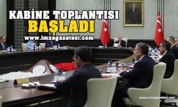 Kabine Toplantısı Cumhurbaşkanı Erdoğan'ın katılımıyla başladı...