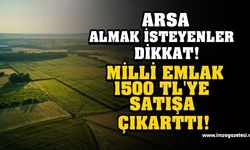 ARSA ALMAK İSTEYENLER DİKKAT! MİLLİ EMLAK'TAN 1500 TL'YE SATILIK ARSA...
