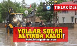 Yoğun Yağıştan Yollar Kapandı!