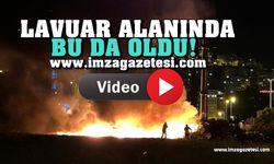 Zonguldak Lavuar alanında beklenen oldu! Ateşe verdiler!