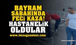 Bayram sabah feci kaza! Ekipler olay yerinde