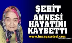 Şehit annesi hayatını kaybetti