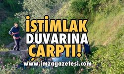 İstimlak Duvarına Daldı!