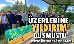 Üzerlerine Yıldırım Düşen İki Kişi Toprağa Verildi!