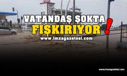 Vatandaş şokta! Fışkırıyor...