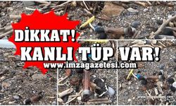 Zonguldak'ta kanlı sahil! Yine kanlı tüpler sahile vurdu!