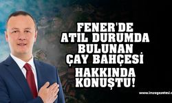 Ömer Selim Alan, Fener’de atıl duran çay bahçesinin 1 ay içerisinde hizmete sunulacağını açıkladı.