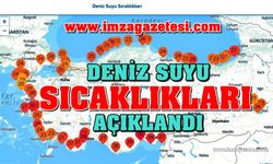 Düzce, Zonguldak, Bartın, Kastamonu başta olmak üzere deniz suyu sıcaklığı...