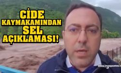 Cide Kaymakamı Tuncay Karataş'dan sel açıklaması!