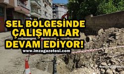 ''Sel bölgesinde çalışmalarımız aralıksız sürüyor''