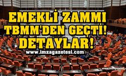 Emekli zammı Meclis'ten geçti! Detaylar...