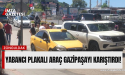 Yabancı plakalı araç kontrolü kaybedince olanlar oldu!