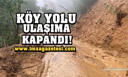 KIZILCAKESE-SİVRİLER KÖY YOLU HEYELANDAN KAPANDI