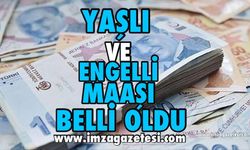 Yaşlı ve engelli maaşları belli oldu!