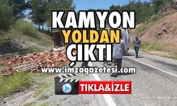 Kamyon Sürücüsü Direksiyon Hakimiyetini Kaybetti!