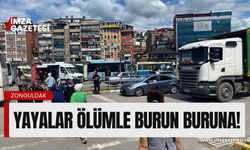 Zonguldak'ta yayalar ölümle burun buruna!