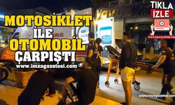 Motosiklet İle Otomobil Çarpıştı!