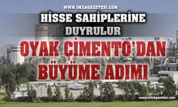 OYAK Çimento'dan büyüme adımı...