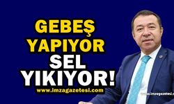 Gebeş yapıyor seller yıkıyor…