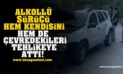 Alkollü sürücü Karabük'te dehşet saçtı!