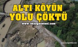 Altı Köyün Yolu Çöktü!