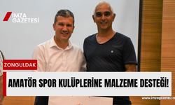 Amatör spor kulüplerine malzeme desteği gerçekleştirildi...