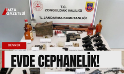 Devrek'te cephanelik! Zonguldak Jandarması affetmedi!