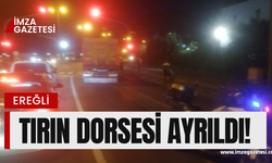 Dökülen yağ trafiği aksattı!