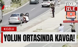 Yol ortasında kavgaya tutuştular!