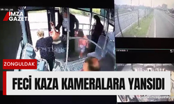 Feci kaza kameralara yansıdı