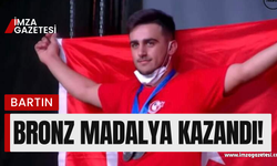 Halter şampiyonasında bronz madalya aldı!