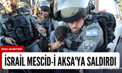 İsrail Mescid-i Aksa'ya saldırdı... Yaralılar var...