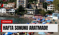 Gözde plaj hafta sonunu aratmadı! Herkes orada