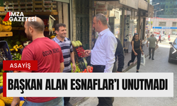 Başkan Alan’dan esnaflara ziyaret