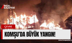 Komşu’da büyük yangın! Zonguldak’tan ekip yolda