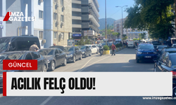 Acılık felç oldu! Araçlar beklemek zorunda kaldı