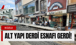 Kozlu esnafını bitmeyen alt yapı gerdi!