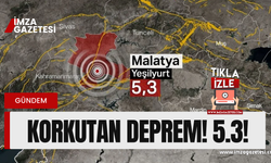 Malatya’da 5.3 büyüklüğünde deprem! Çevre illerden de hissedildi!