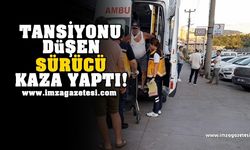 Tansiyonu düşen sürücü kaza yaptı! Yaralılar var...