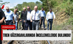 Zonguldak Valisi Mustafa Tutulmaz, tren güzergahlarında incelemelerde bulundu!