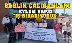 Zonguldak'ta sağlık çalışanları işlerini bırakıp eylem yaptı