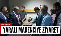 Bakan Yardımcısı Tancan, yaralı madencilere ziyaret...