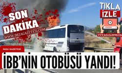 İBB Otobüsü Kastamonu'da cayır cayır yandı!