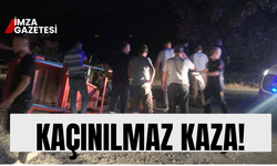 Zonguldak-Karabük kara yolunda motosiklet ile patpat çarpıştı:!