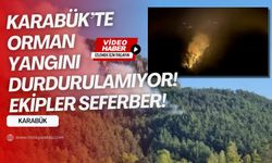 Karabük'te orman yangını drone ile görüntülendi! Vali bilgilendirme yaptı!
