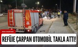 Karabük'te feci kaza! Genç sürücünün kontrolündeki otomobil takla attı...