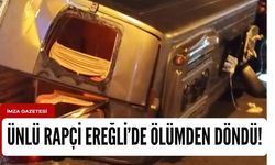 Zonguldak’a konser için gelen ünlü rapçinin otobüsü kaza yaptı!