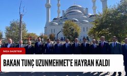 Adalet Bakanı Yılmaz Tunç, Uzunmehmet camiine hayran kaldı!