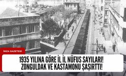 Türkiye'nin 1935 yılında il il nüfusu... Zonguldak ve Kastamonu nüfusu şaşırttı...