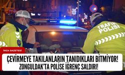 Zonguldak'ta Polislere iğrenç saldırı!